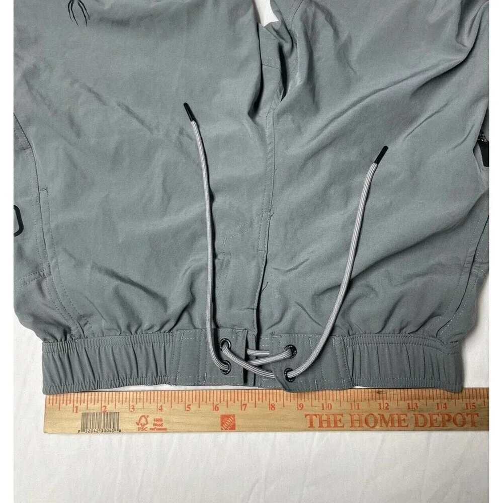Spyder Quick Dry Swim Board Short Sz S Gray UV Protection Pockets 9